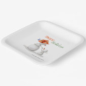 Großmutter Snowman Holiday Weihnachten Party Pappteller (Gewinkelt)
