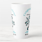 Großmutter soll Blue Family Tree ankündigen Milchtasse (Vorderseite)