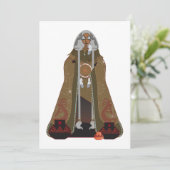 Großmutter-Spinnen-Einladungen Einladung (Stehend Vorderseite)