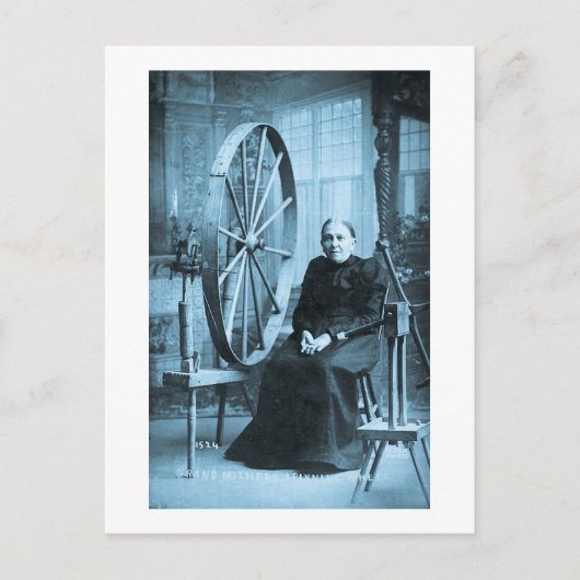 Großmutter-Spinnrad Louis Pesha Postkarte (Vorderseite)