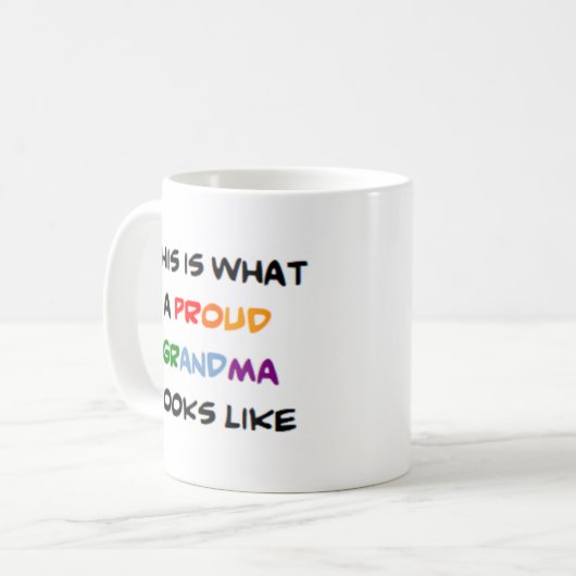 Großmutter, stolz kaffeetasse (Vorderseite Links)