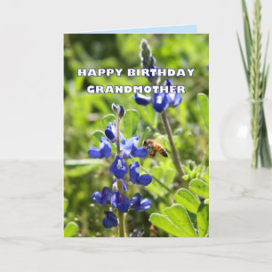 Großmutter Texas Bluebonnet Happy Birthday Karte