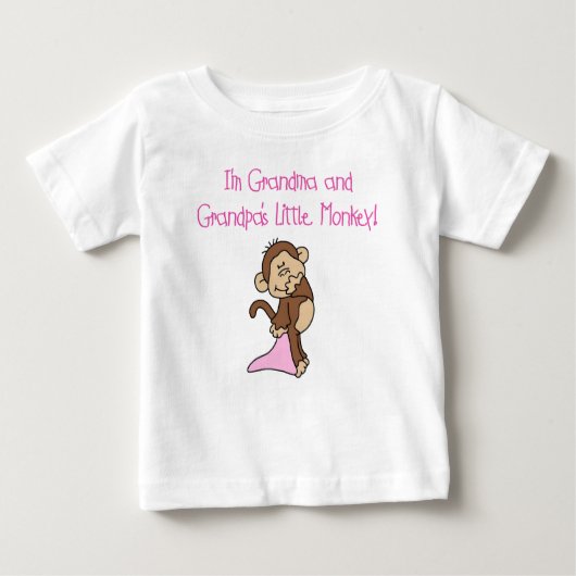 Großmutter und Großvater-kleiner Affe Baby T-shirt (Vorderseite)