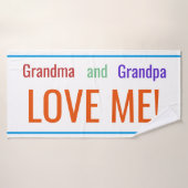 Großmutter-und Großvater-Liebe ich Badehandtuch (Badehandtuch)