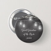 Großmutter Urgroßmutter Schwarz Weiß Hochzeit Button (Vorne & Hinten)
