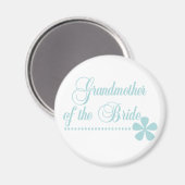 Großmutter von Bride Aquamarin Elegance Magnet (Vorderseite/Rückseite)