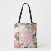 Großmutter von Bride Brushed Floral Wedding Party Tasche (Vorderseite)