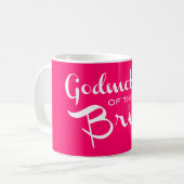 Großmutter von Bride White in Hot Pink Kaffeetasse (Vorderseite Links)