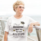 Großmutter von Graduate Name Abschluss T-Shirt