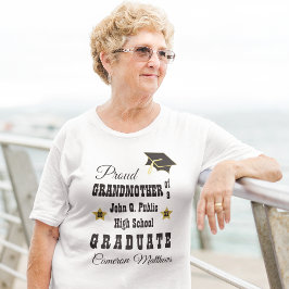 Großmutter von Graduate Name Abschluss T-Shirt
