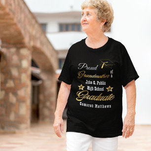 Großmutter von Graduate Name Abschluss Tri-Blend Shirt