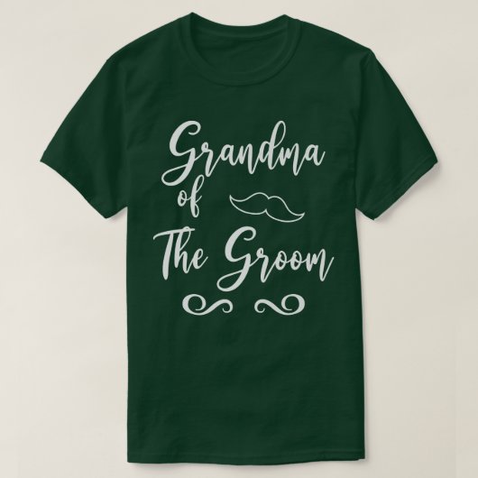 Großmutter von Groom & Bride Hochzeitssache T-Shirt (Design vorne)