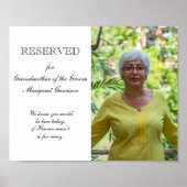 Großmutter von Groom Foto Gedenkstätte Hochzeit Poster (Vorne)