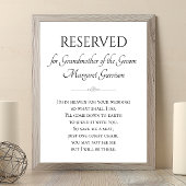 Großmutter von Groom Rettete eine Gedenkfeier Poster