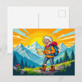 Großmutter Wandervorführung Feiertagspostkarte (Vorne/Hinten)