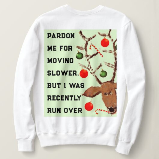 Großmutter Weihnachten Sweatshirt (Design Rückseite)