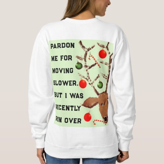 Großmutter Weihnachten Sweatshirt (Rückseite)