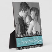 Großmutter Zig Zag Zickzack Moderne Personalisiert Fotoplatte (Seite)