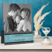 Großmutter Zig Zag Zickzack Moderne Personalisiert Fotoplatte (Seite)