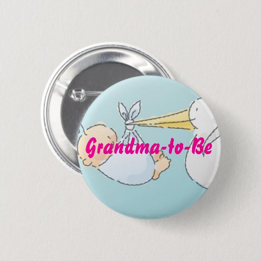 Großmutter-zu-Seien Sie Button (Vorne & Hinten)