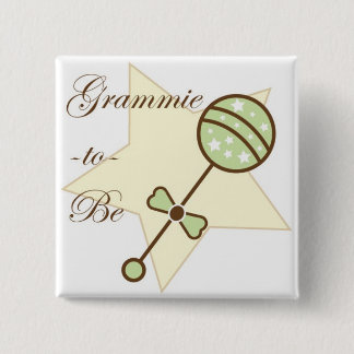 Großmutter, zum Baby-Duschen-Button zu sein Button