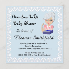 Großmutter, zum Babyparty-Einladung zu sein Einladung