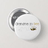Großmutter zum Bienen-Knopf Button (Vorne & Hinten)