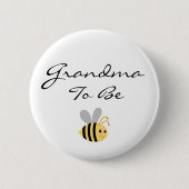 Großmutter, zum Hummel-Bienen-Button zu sein Button (Vorderseite)