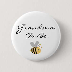 Großmutter, zum Hummel-Bienen-Button zu sein Button