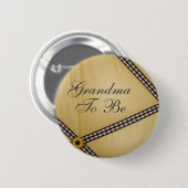 Großmutter, zum Hummel-Bienen-Button zu sein Button (Vorne & Hinten)