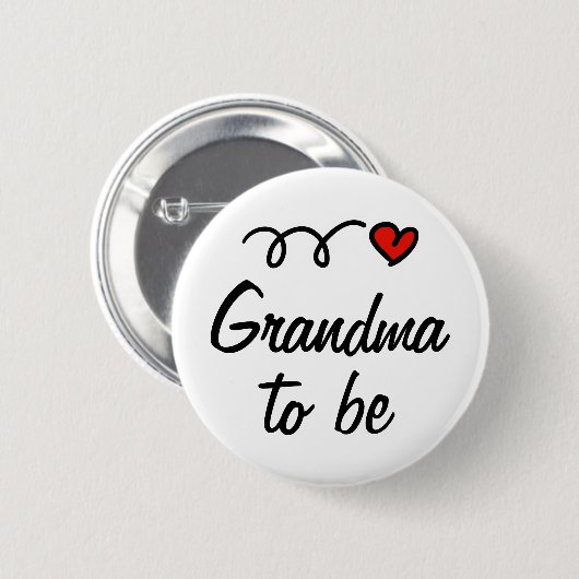 Großmutter, zum Knopf zu sein Button (Vorne & Hinten)