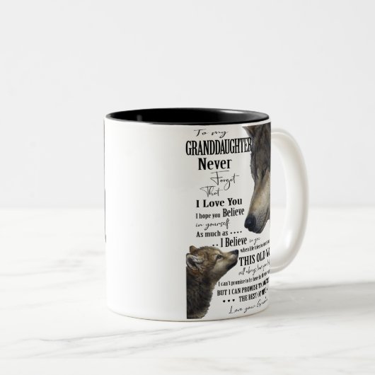 Großmutter Zweifarbige Tasse (VorderseiteRechts)