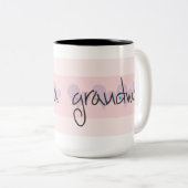 Großmutterkaffee-Tasse mit Herzen Zweifarbige Tasse (VorderseiteRechts)