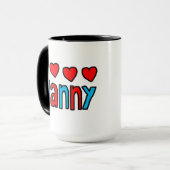 Großmutterkindermädchen-Tasse Tasse (Vorderseite Links)