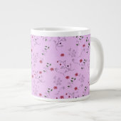 Großmutters Blumen-Garten-Muster Jumbo-Tasse (Vorderseite Rechts)