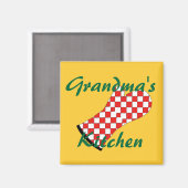 Großmutter's Kitchen Magnet (Vorderseite/Rückseite)