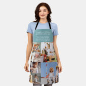 Großmutter's Küche | Farbblockfoto-Collage Schürze (Getragen)