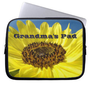 Großmutter's Laptop Case Sleeve Sonnenblumen Gesch