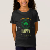 Großmutter's Lucky Charm Happy St. Patrick's Day T-Shirt (Vorderseite)