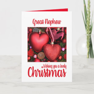 Großneffe Hübsche Weihnachtskarte Feiertagskarte