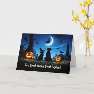 Großneffe oder Großneffe Frohes Halloween Cute  Karte
