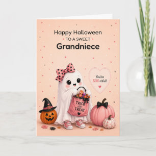 Großnichte Halloween Süßer Geist Karte