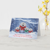 Großnichte oder Enkelin und Ehemann Weihnachten Karte (Gelbe Blume)