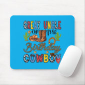 Großonkel des Geburtstags-Cowboys Western Mousepad (Mit Mouse)