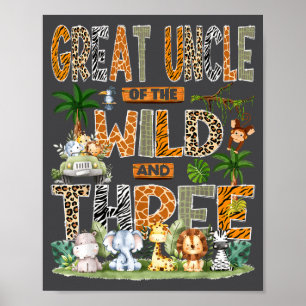 Großonkel des Wilden & Drei 3. Geburtstag S Poster