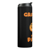 Großopfer-halloween-Kürbispflaster Thermosbecher (Nach links gedreht)