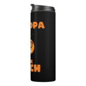 Großopfer-halloween-Kürbispflaster Thermosbecher (Nach rechts gedreht)