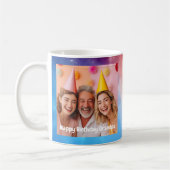 Großpa Birthday Foto Message Balloons Modern 2002 Kaffeetasse (Links)