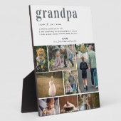 GroßPA-Definition | 8 Foto Personalisiert Plaque Fotoplatte (Seite)