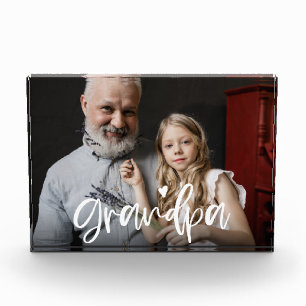 Großpa-Liebe Personalisiertes Geschenk Fotoblock